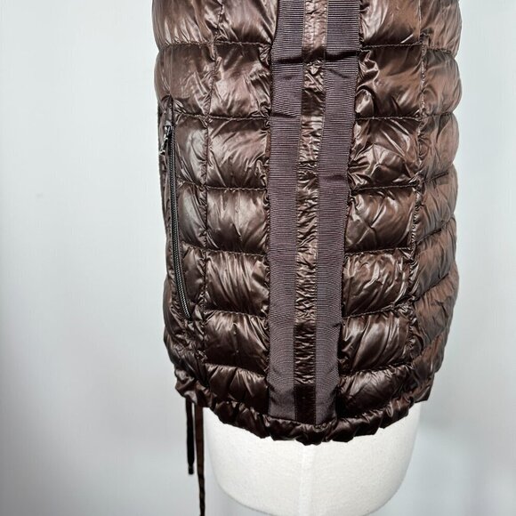 Bogner Women's Size 8 Medium Puffer Down Hooded Jacket Coat Brown - Picture 13 of 16